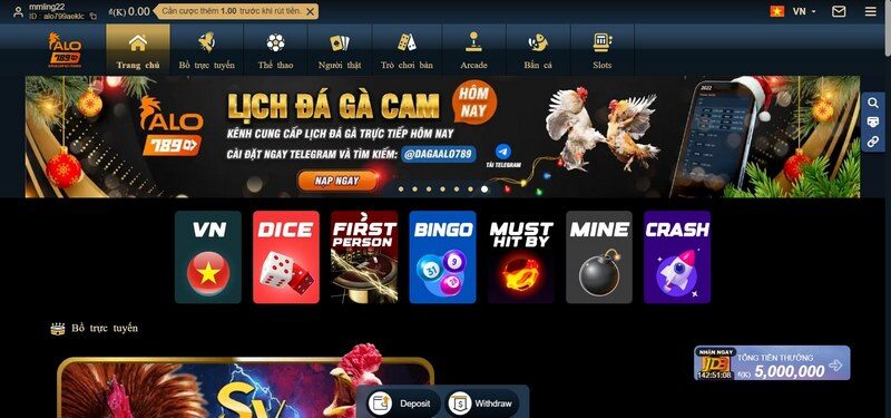 Link truy cập nhà cái Alo789